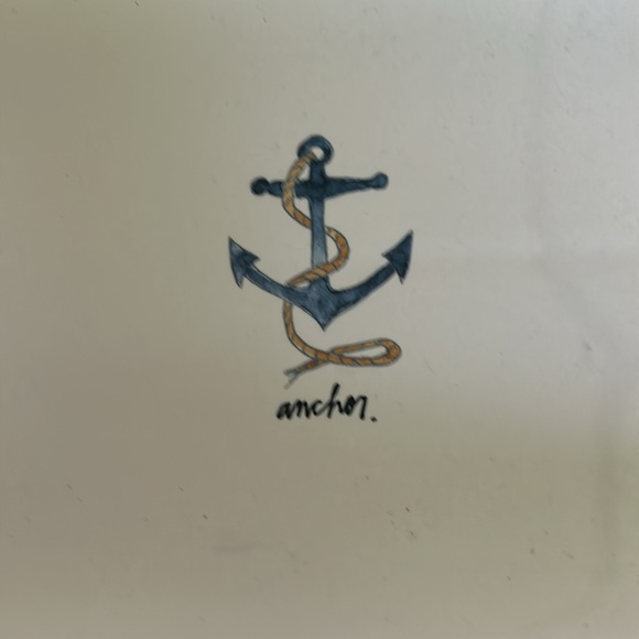 NWOT Rae Dunn starfish & anchor themed tray/platter - Picture 4 of 5